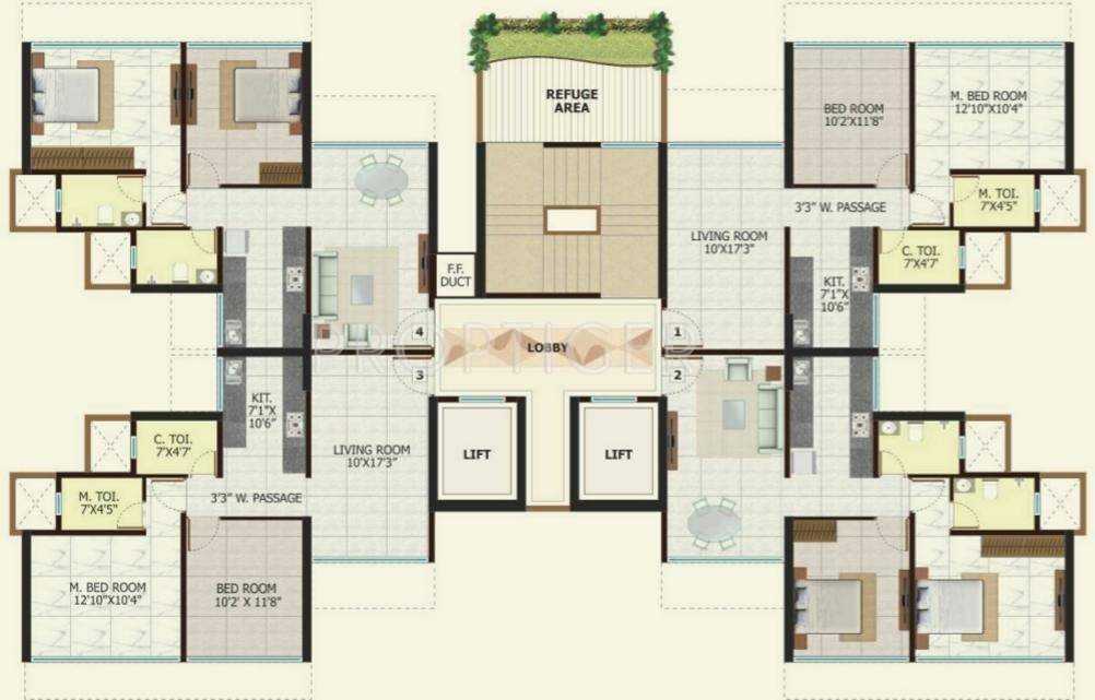 Images for Cluster Plan of Poddar Shri Ganesh Apartments