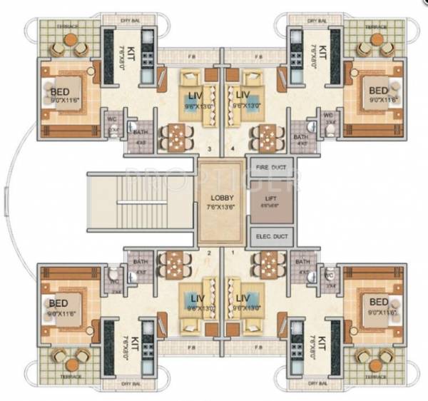 Images for Cluster Plan of Tharwani Vedant Millenia Images for Cluster Plan of Tharwani Vedant Millenia