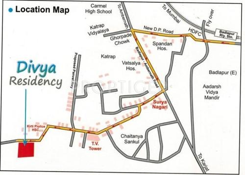  residency Images for Location Plan of Divya Residency