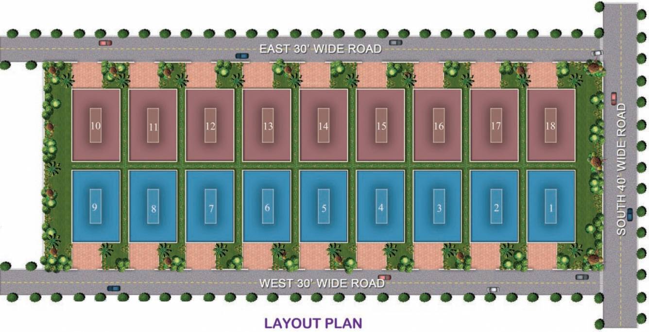  blossoms Images for Layout Plan of TMR Blossoms