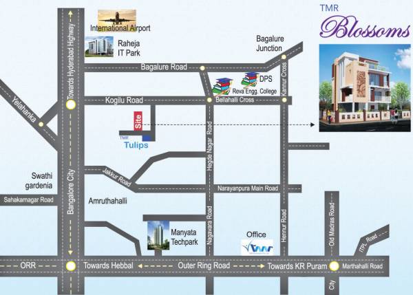  blossoms Images for Location Plan of TMR Blossoms