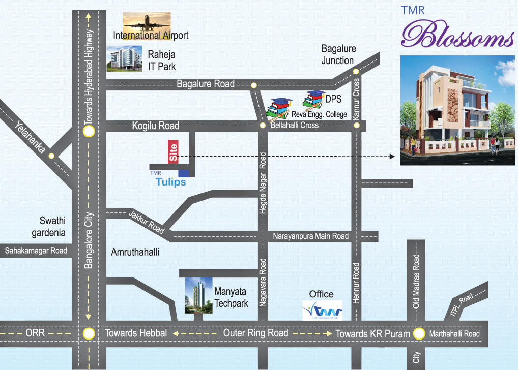  blossoms Images for Location Plan of TMR Blossoms