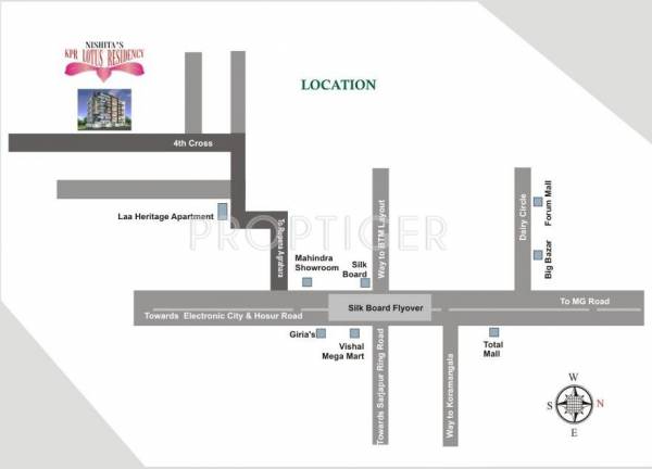 Nishitas Properties Kpr Lotus Residency Location Plan