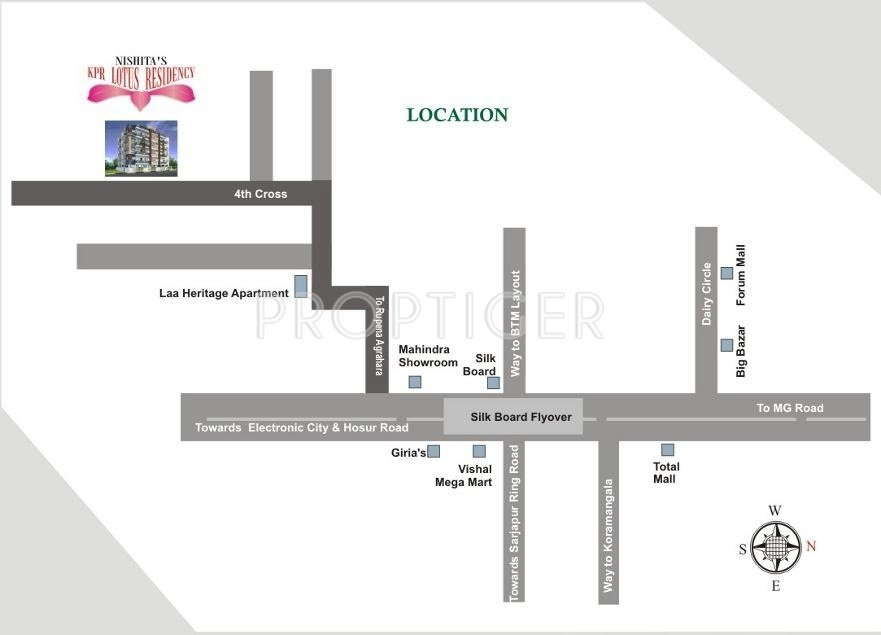 Nishitas Properties Kpr Lotus Residency Location Plan