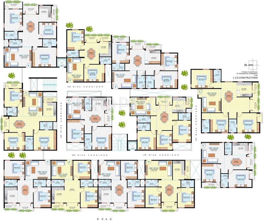  elite Single Tower Cluster Plan