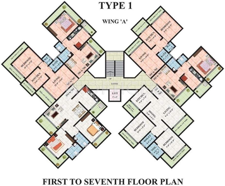 maxciti Images for Cluster Plan of Kohinoor Maxciti