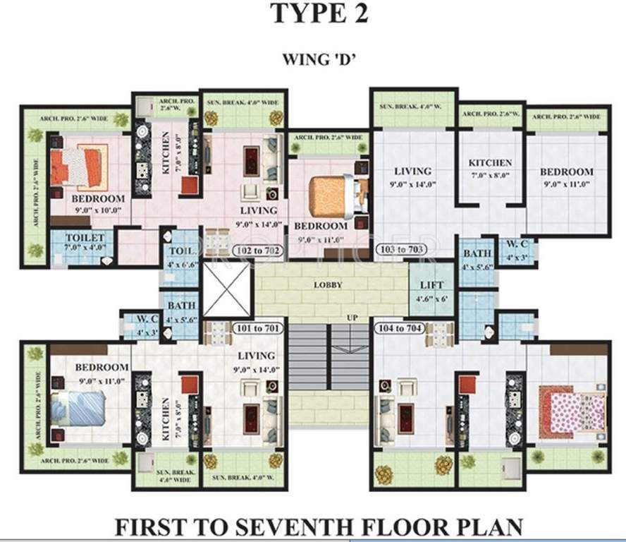 maxciti Images for Cluster Plan of Kohinoor Maxciti
