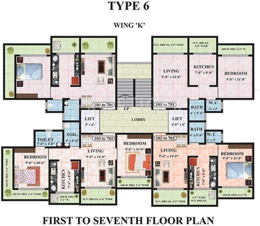 maxciti Images for Cluster Plan of Kohinoor Maxciti