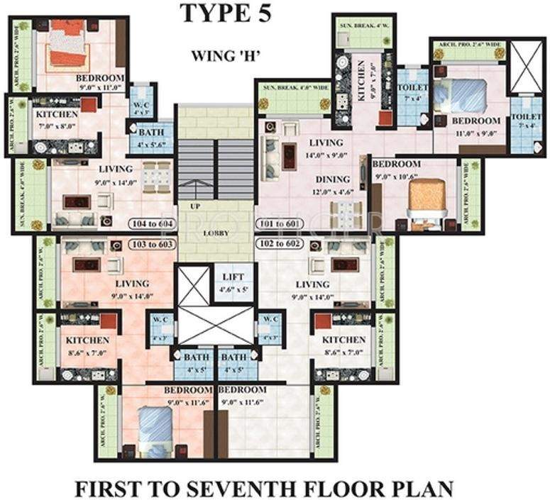 maxciti Images for Cluster Plan of Kohinoor Maxciti
