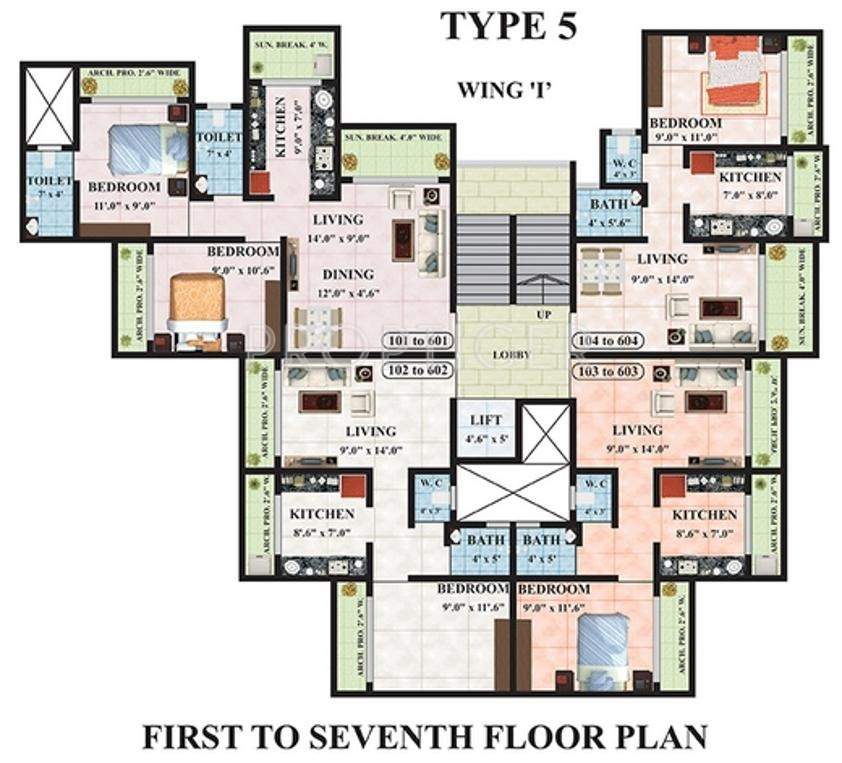 maxciti Images for Cluster Plan of Kohinoor Maxciti