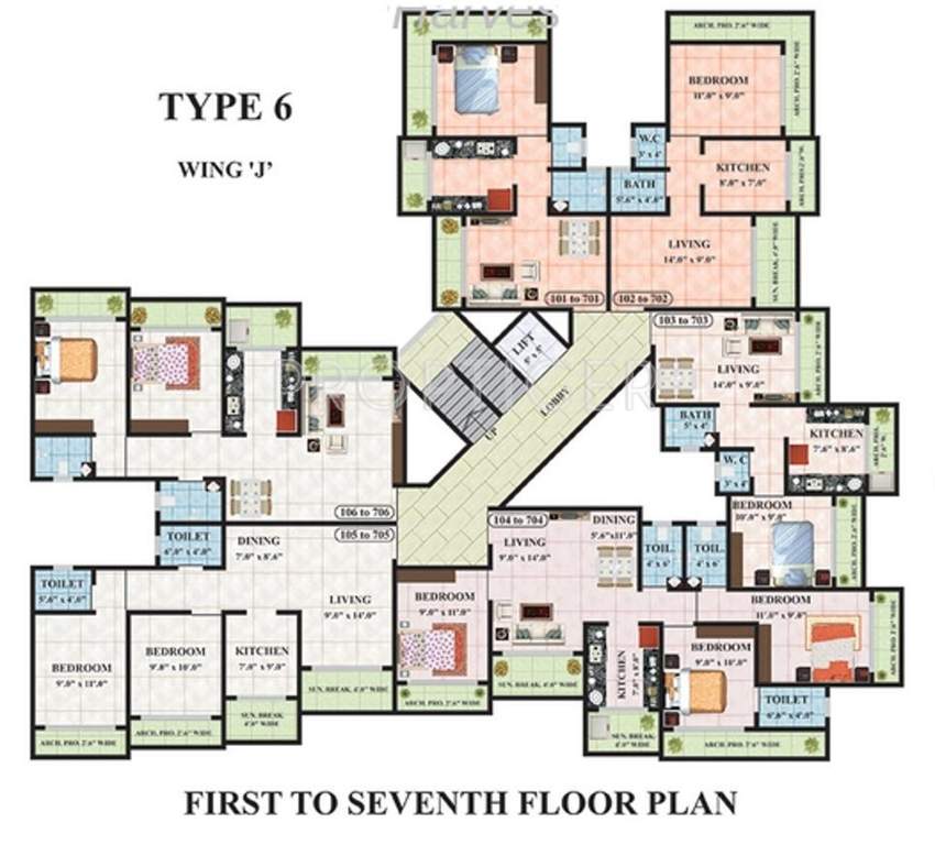maxciti Images for Cluster Plan of Kohinoor Maxciti