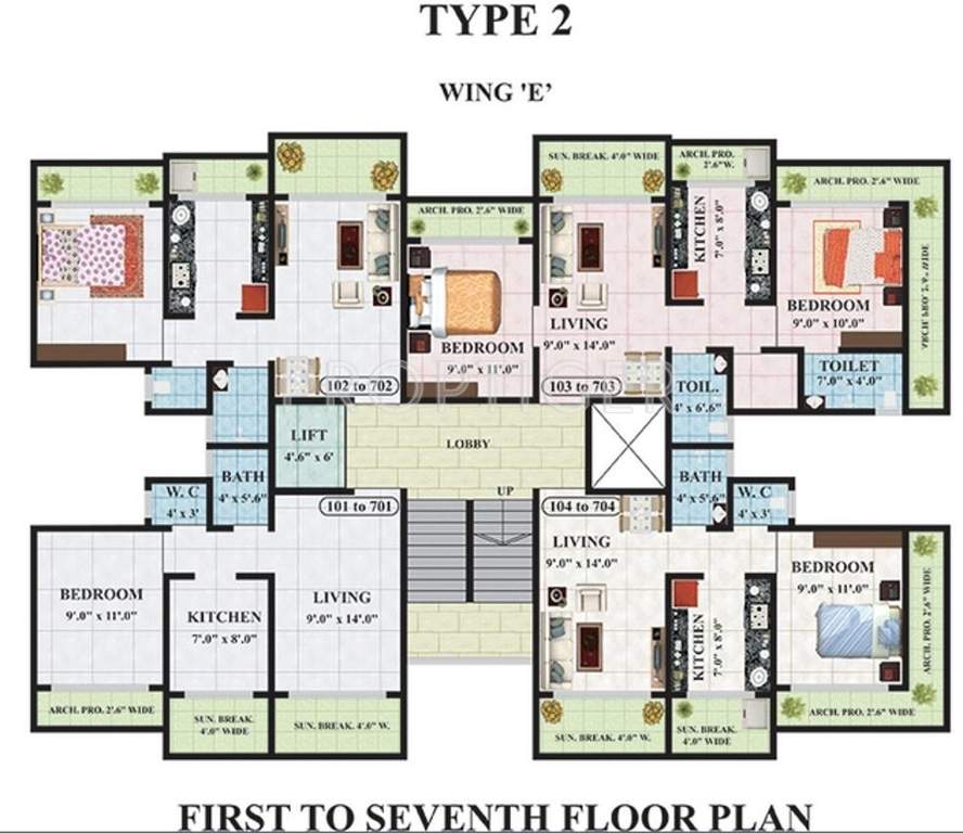 maxciti Images for Cluster Plan of Kohinoor Maxciti