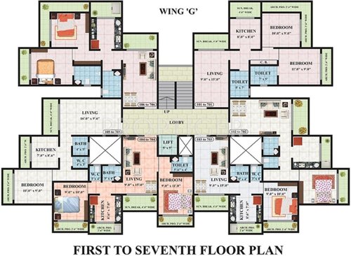  maxciti Images for Cluster Plan of Kohinoor Maxciti