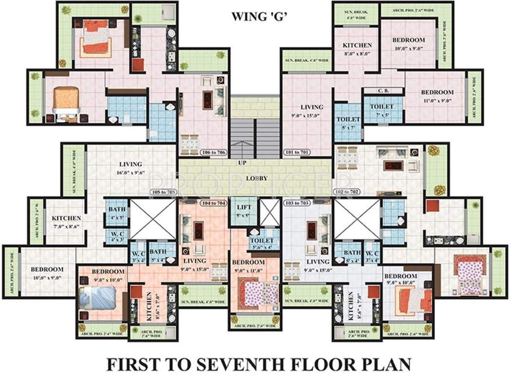 maxciti Images for Cluster Plan of Kohinoor Maxciti
