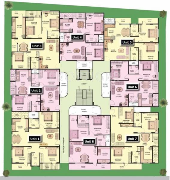 Images for Cluster Plan of Active Meenakshi Paradise