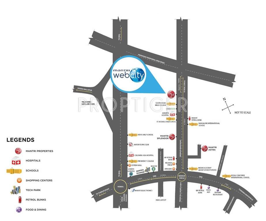 webcity Images for Location Plan of Mantri WebCity