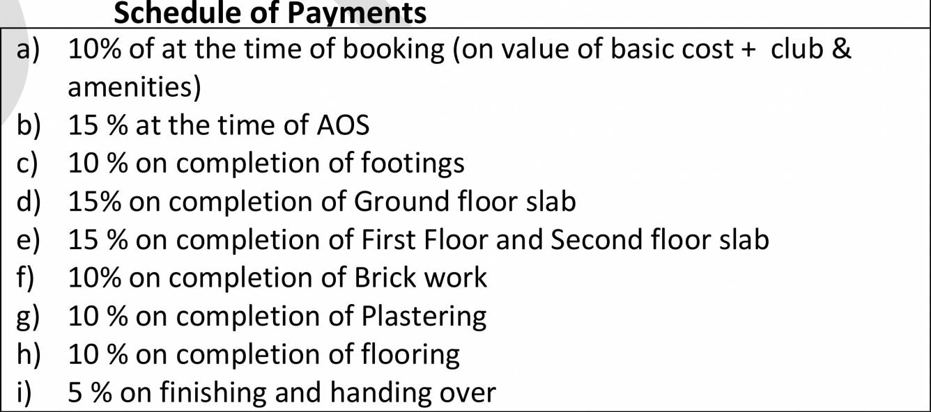 Images for Payment Plan of Muppa Indraprastha Payment Plan