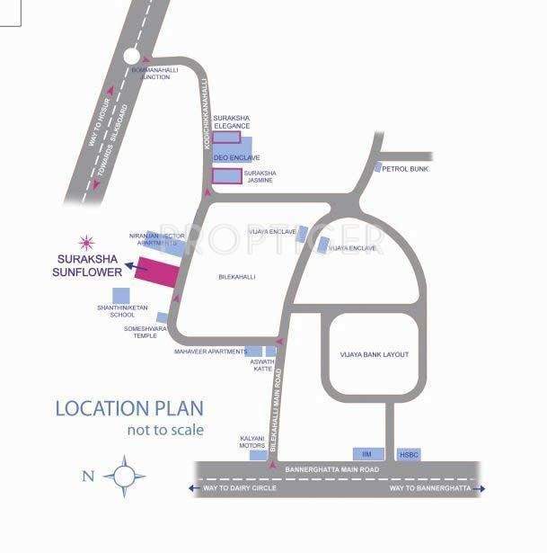  sunflower Images for Location Plan of Suraksha Sunflower