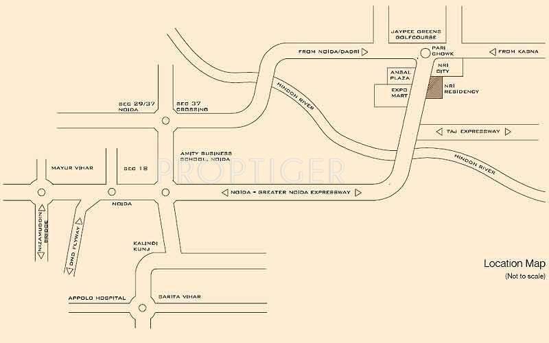 nri residency Images for Location Plan of SDS NRI Residency