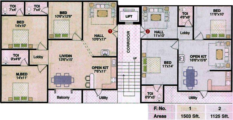  pearl-homes Images for Cluster Plan of Vanamali Pearl Homes