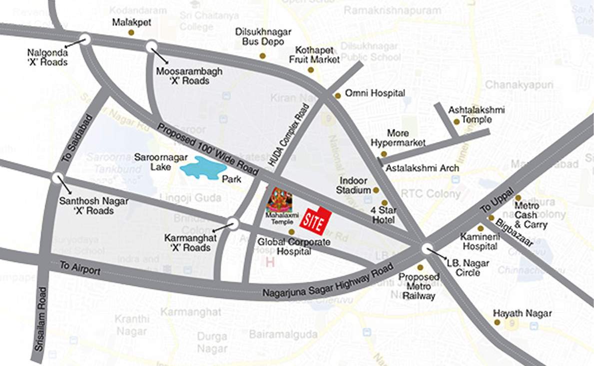  pearl homes Images for Location Plan of Vanamali Pearl Homes