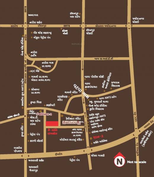 Images for Location Plan of Santosh Om Shanti Bungalows Images for Location Plan of Santosh Om Shanti Bungalows