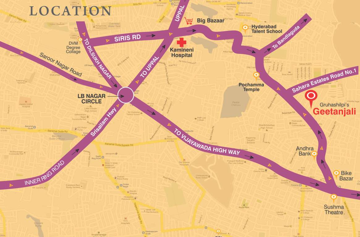 geetanjali Images for Location Plan of Gruhashilpis Geetanjali