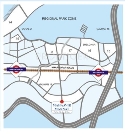  mannat Images for Location Plan of Mahaavir Universal Mannat