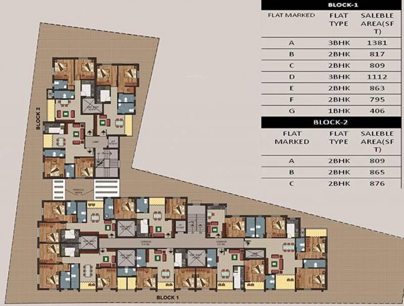  apartment Images for Cluster Plan of Malati Apartment