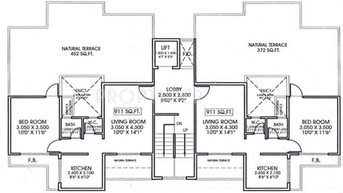 Images for Cluster Plan of Space India Builders and Developers Sapphire Apartments