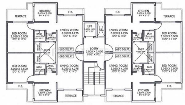 Images for Cluster Plan of Space India Builders and Developers Sapphire Apartments