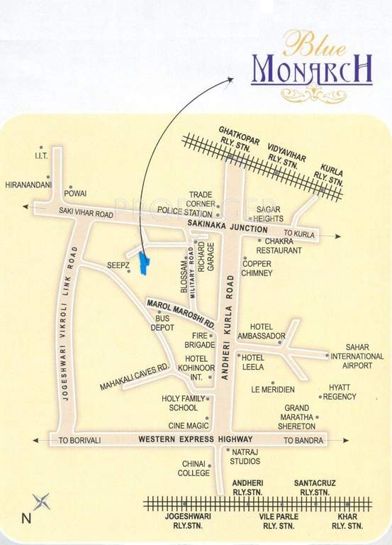  blue monarch Images for Location Plan of Atul Blue Monarch