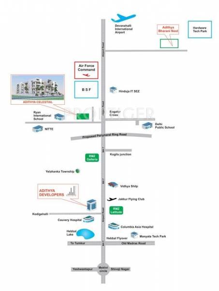  celestial Images for Location Plan of Adithya Celestial