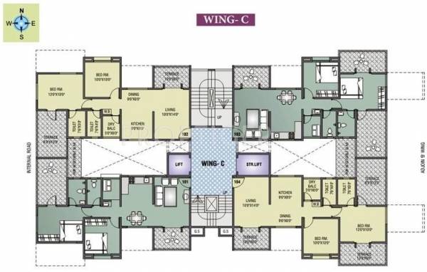 Images for Cluster Plan of RK Lunkad Housing Company Akshay Tower