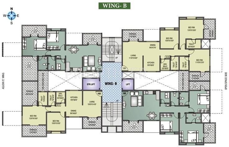 Images for Cluster Plan of RK Lunkad Housing Company Akshay Tower
