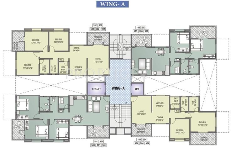 Images for Cluster Plan of RK Lunkad Housing Company Akshay Tower