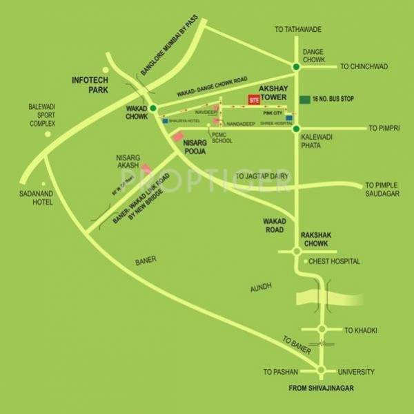 Images for Location Plan of RK Lunkad Housing Company Akshay Tower