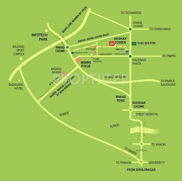 Images for Location Plan of RK Lunkad Housing Company Akshay Tower