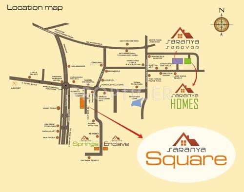  square Images for Location Plan of Saranya Square