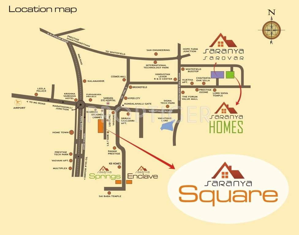  square Images for Location Plan of Saranya Square