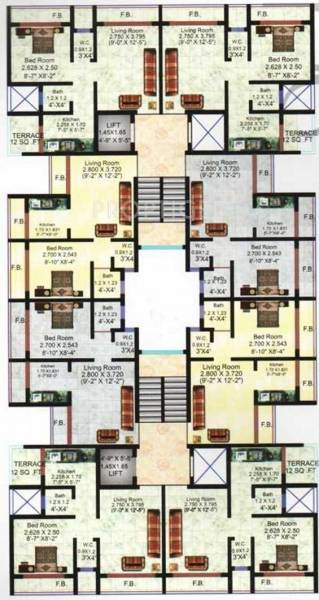 Images for Cluster Plan of Avinash Sai Ganesh Apartment