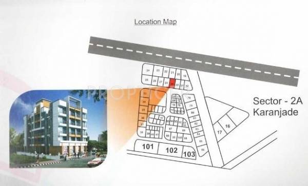 Images for Location Plan of Avinash Sai Ganesh Apartment
