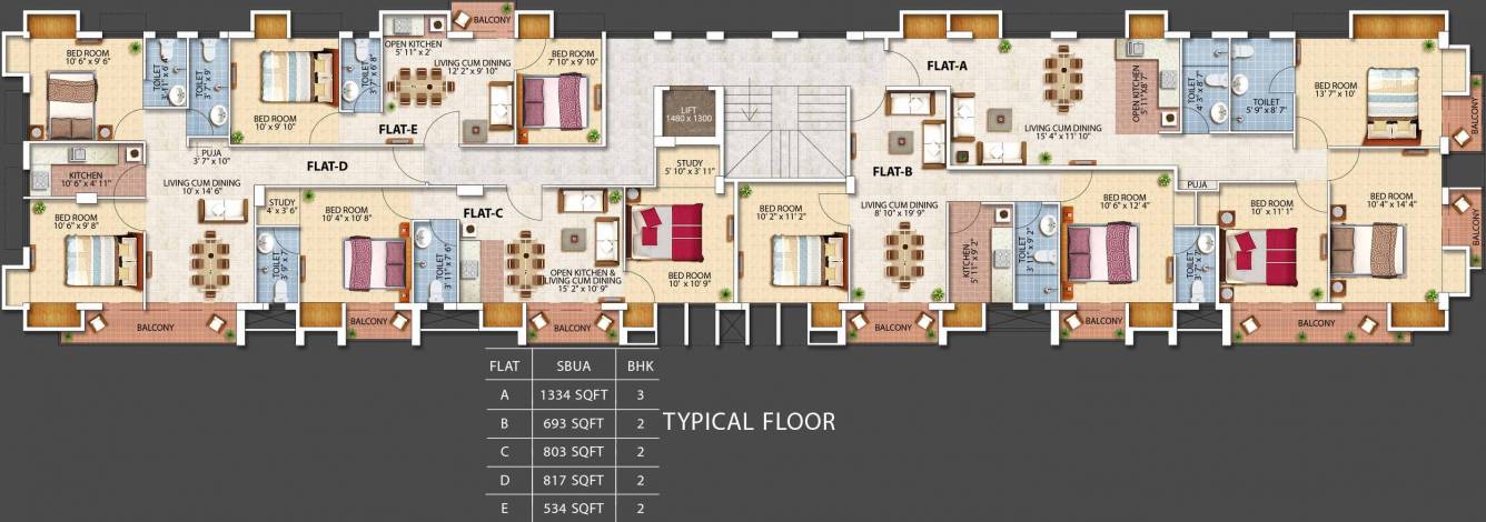 Images for Cluster Plan of Crown Palace