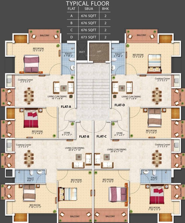 Images for Cluster Plan of Crown Palace