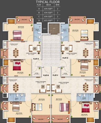 Images for Cluster Plan of Crown Palace Images for Cluster Plan of Crown Palace