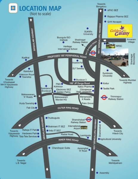 Images for Location Plan of Sree Mahitha Golden Galaxy