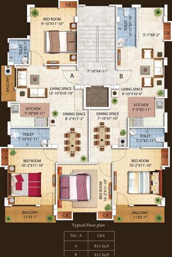 Images for Cluster Plan of Crown Anuraj Apartment