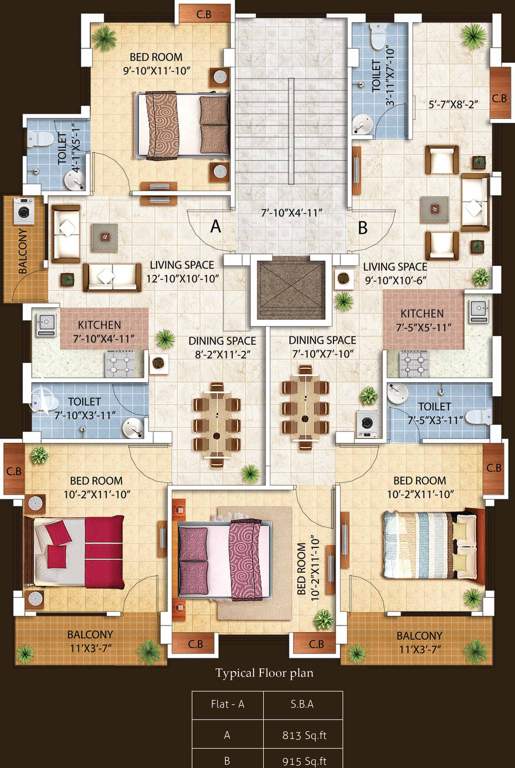 Images for Cluster Plan of Crown Anuraj Apartment