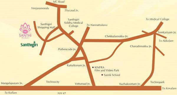 Images for Location Plan of VKL Santhi Homes Images for Location Plan of VKL Santhi Homes
