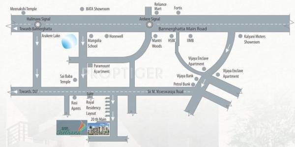 Sai Associates Chethana Location Plan